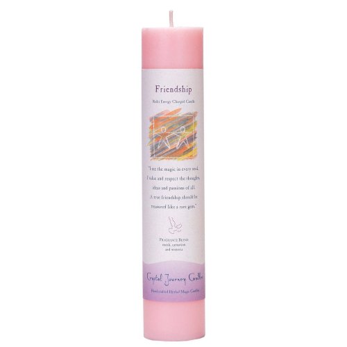Reiki Infused Friendship Pillar Candle - East Meets West USA