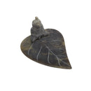 Soapstone Buddha on Leaf Incense Burner