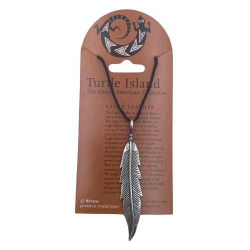 Eagle Feather Pewter Necklace - East Meets West USA