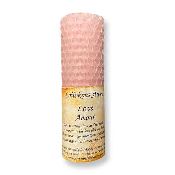 Natural Beeswax Intention Candles - East Meets West USA
