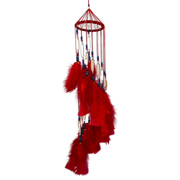 Red Feather Wall Hanging - East Meets West USA