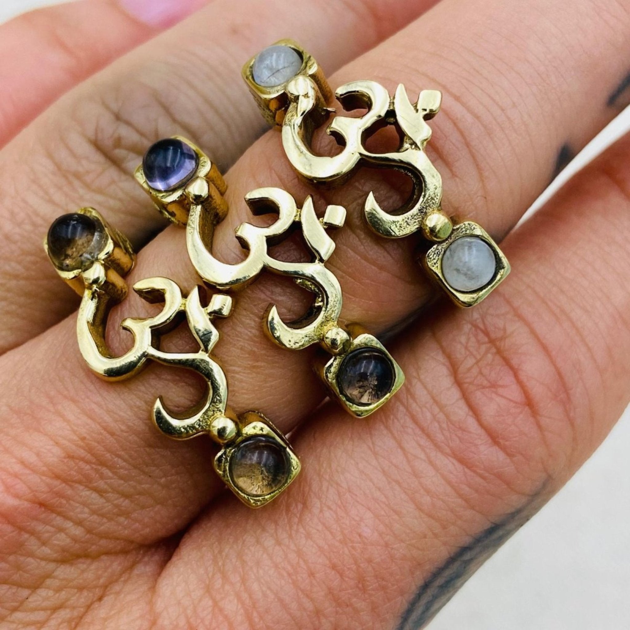 Crstyal Rings Natural Crystal Rings in Silver or Gold