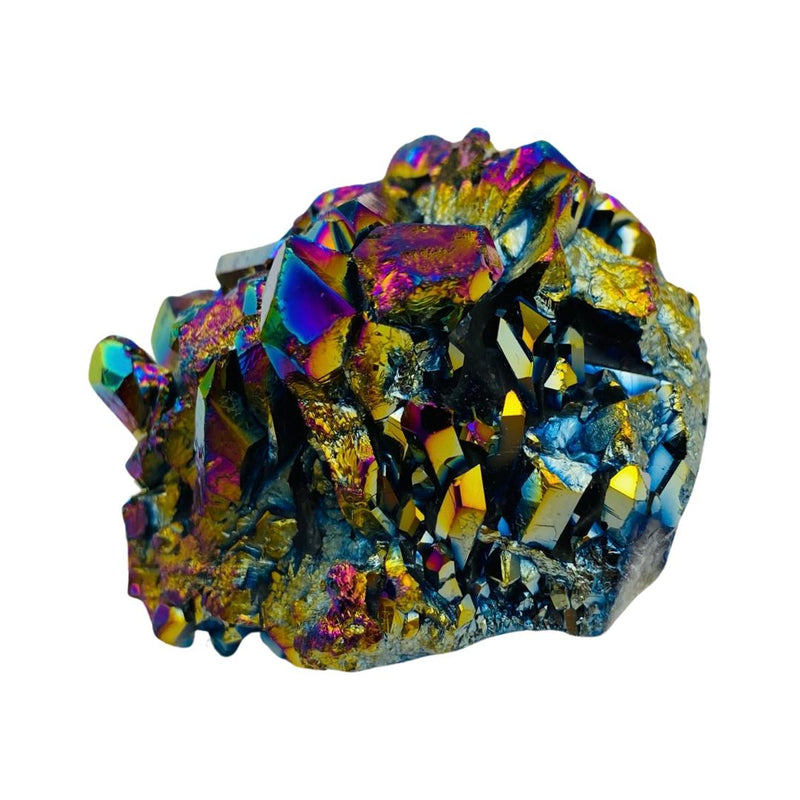 124g Titamiun Aura Quartz Cluster - East Meets West USA