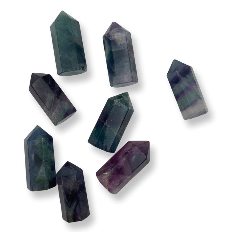 1.5" Rainbow Fluorite Point