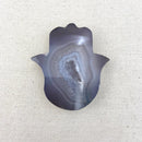 153g Agate Druzy Hamsa