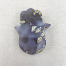 153g Agate Druzy Hamsa