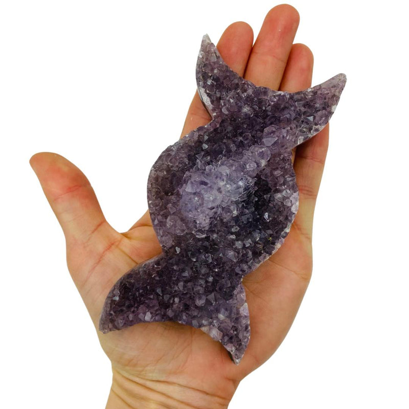 156g Amethyst Triple Moon - East Meets West USA