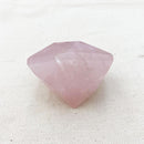 184g Faceted Rose Quartz "Diamond" Cut