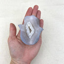 234g Agate Druzy Hamsa