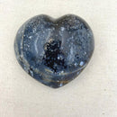 271g Agate Open Face Druzy Heart