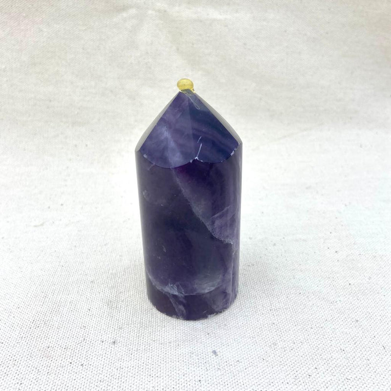 4" Purple Fluorite Cylindrical Point