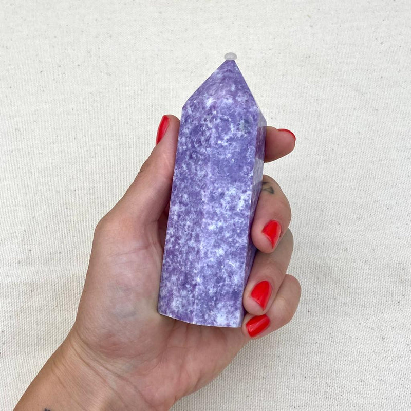 4.5" Lepidolite Point