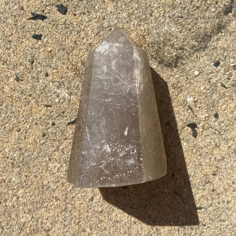 476g Smoky Quartz Crystal Point for Protection - East Meets West USA