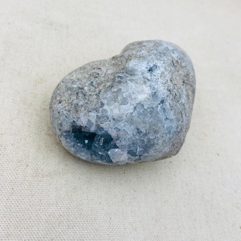 484g Celestite Geode Heart - East Meets West USA