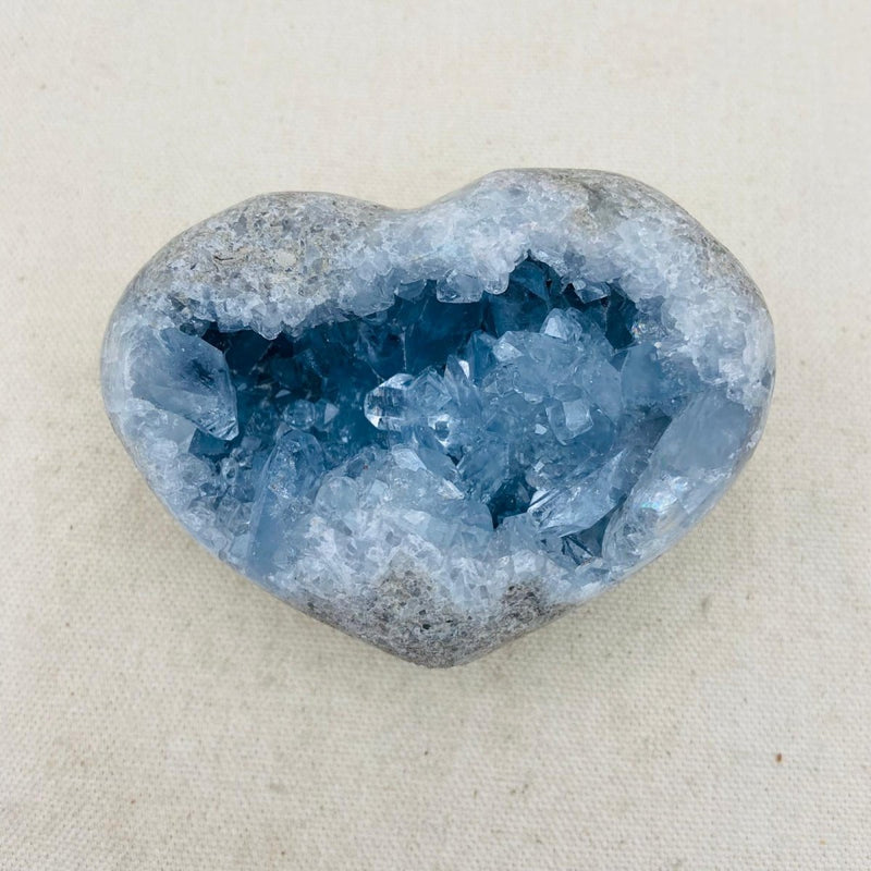 484g Celestite Geode Heart - East Meets West USA