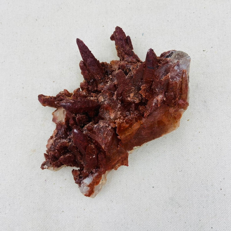 488g Red Calcite Point Cluster