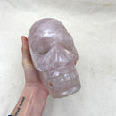 4.92lb Rose Quartz Crystal Skull