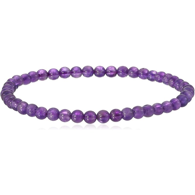 4MM Amethyst Bracelet for Spirituality - East Meets West USA