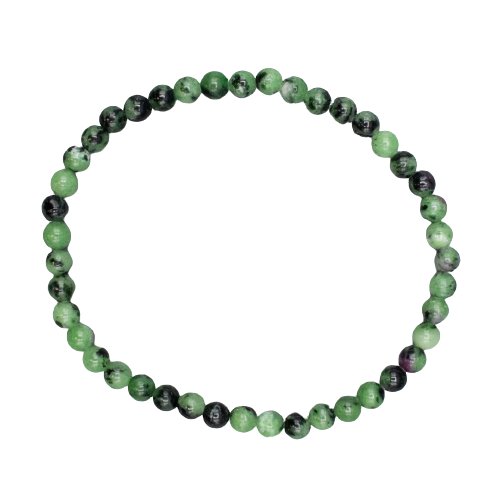 4MM Ruby Zoisite Bracelet for Harmonizing Energies