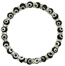 5 - 6MM Glass Evil Eye Bracelet for Protection - East Meets West USA