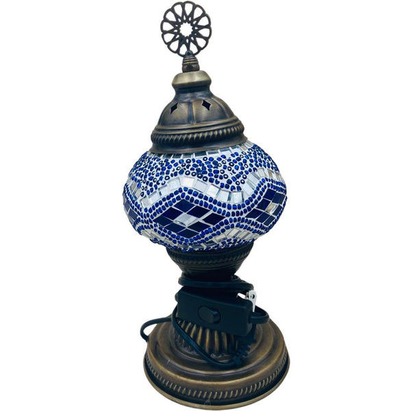 5" Blue Turkish Lamp - East Meets West USA