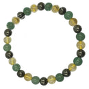6MM Green Aventurine, Citrine, Pyrite Bracelet