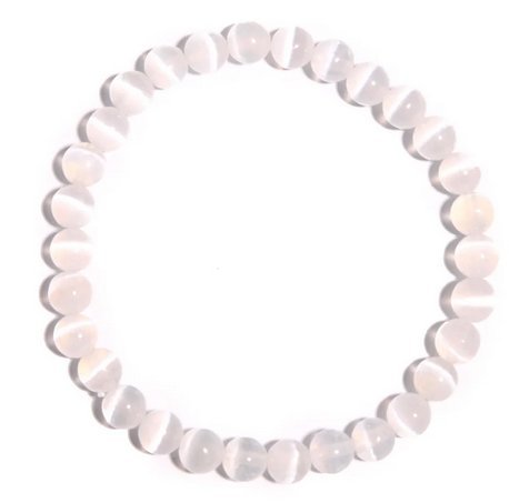 6MM Selenite Bracelet for Mental Clarity - East Meets West USA