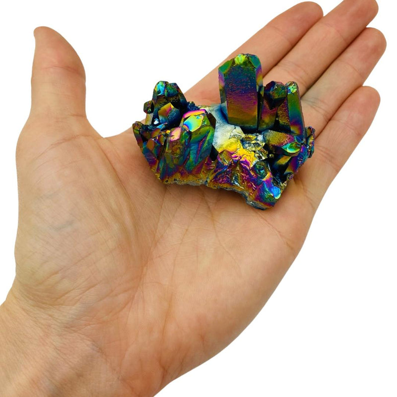 73g Titamiun Aura Quartz Cluster - East Meets West USA