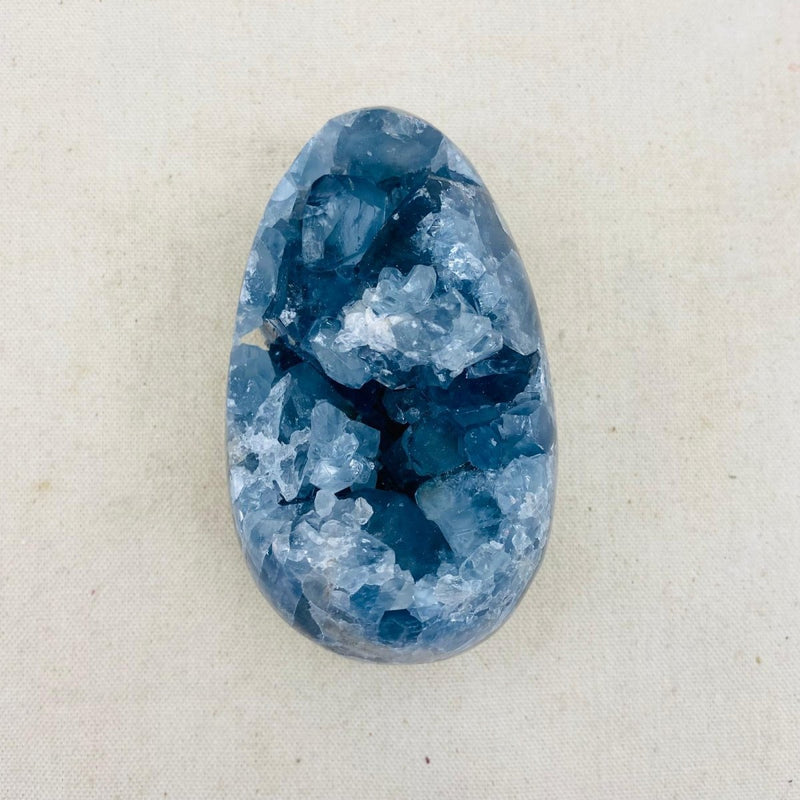 876g Celestite Egg - East Meets West USA