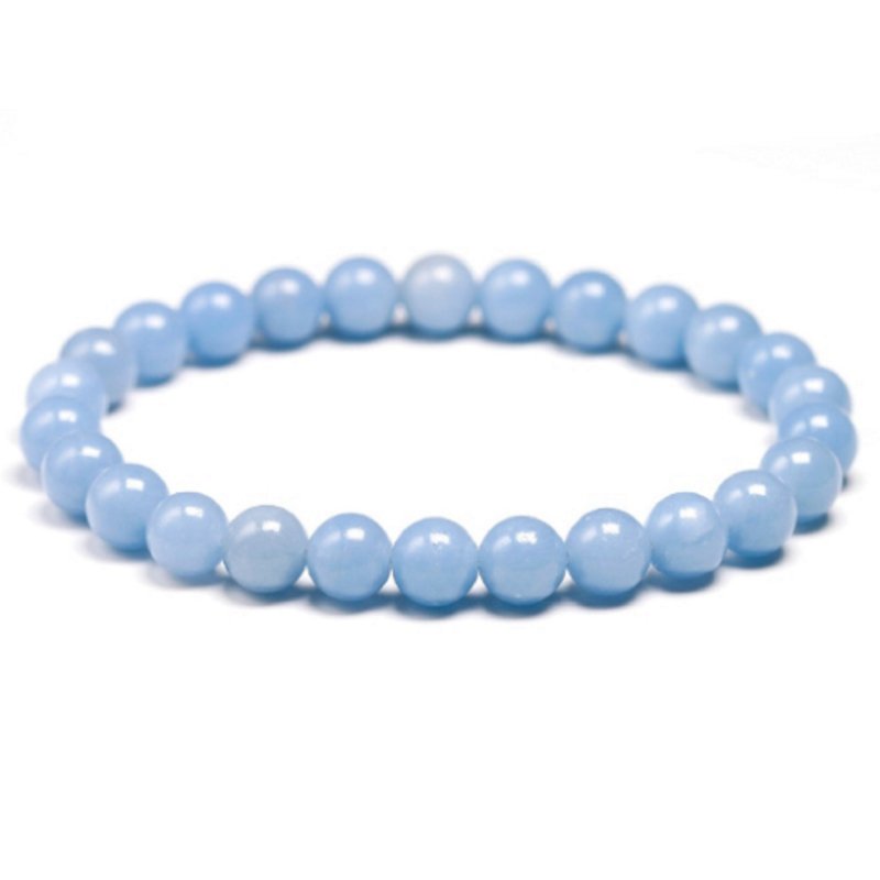 8MM Angelite Bracelet for Angelic Connection