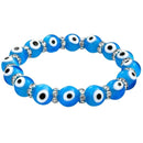 8MM Glass Evil Eye Bracelet for Protection - East Meets West USA