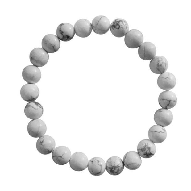 8MM Howlite Bracelet for Calmness