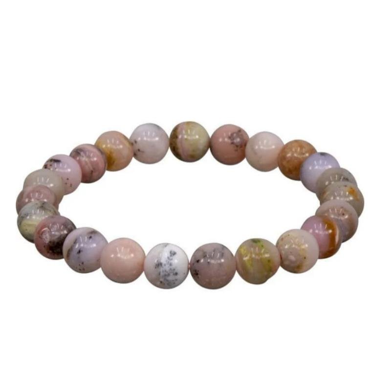 8MM Pink Opal Bracelet for Compassion - East Meets West USA