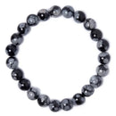 8MM Snowflake Obsidian Bracelet for Shadow Work