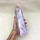 9.25" Rose Quartz Point