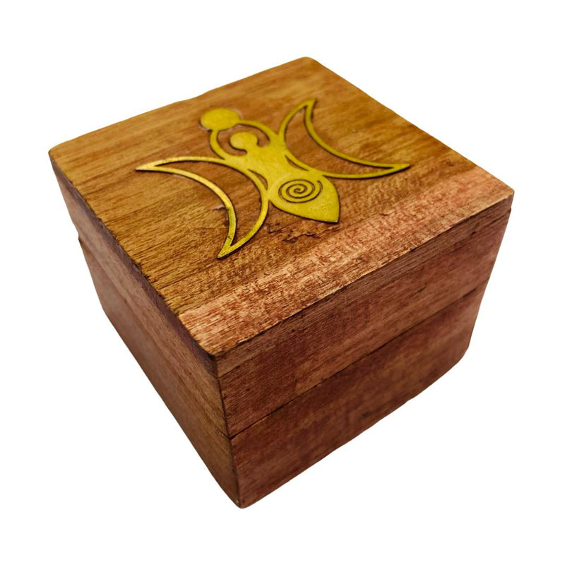 Acacia Brass Inlay Box - East Meets West USA