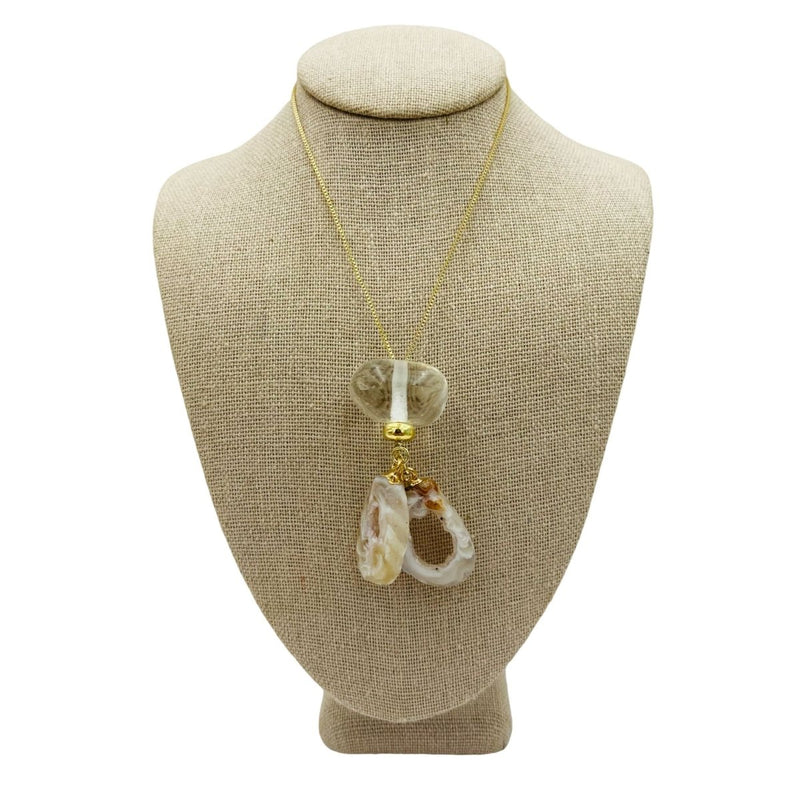 Agate Druzy Dreamer Necklace - East Meets West USA