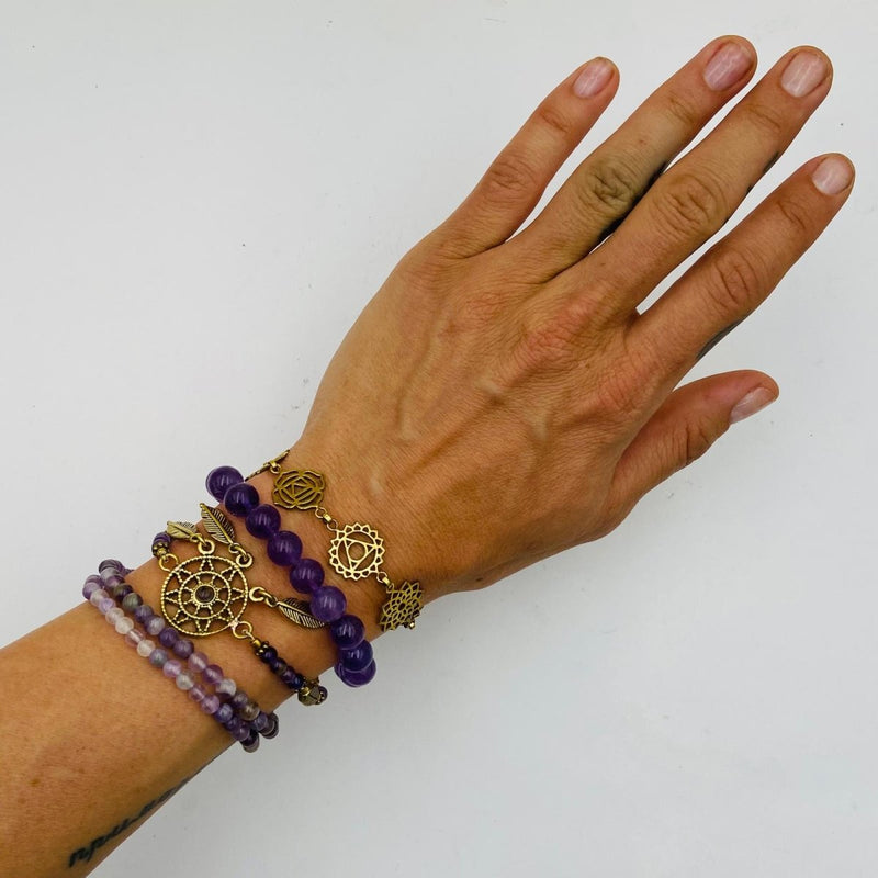 Amethyst Bracelet Stack - East Meets West USA