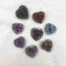 Amethyst Druzy Heart