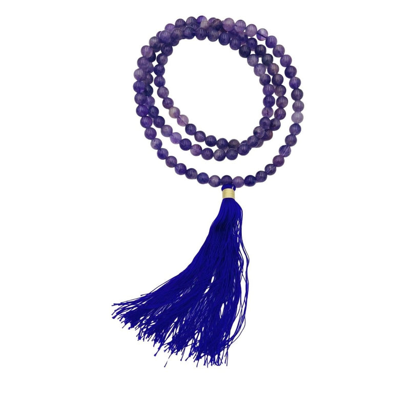 Amethyst Mala (Prayer) Beads - East Meets West USA