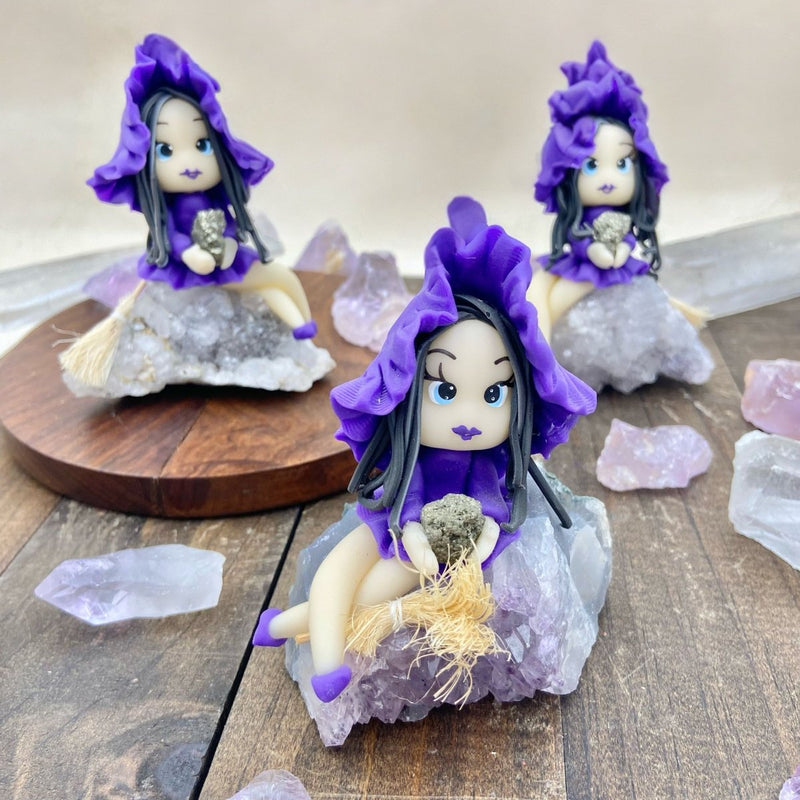 Amethyst Witch Carving - East Meets West USA