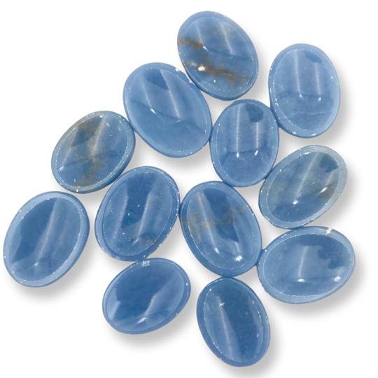 Angelite Worry Stone for Divine Connection