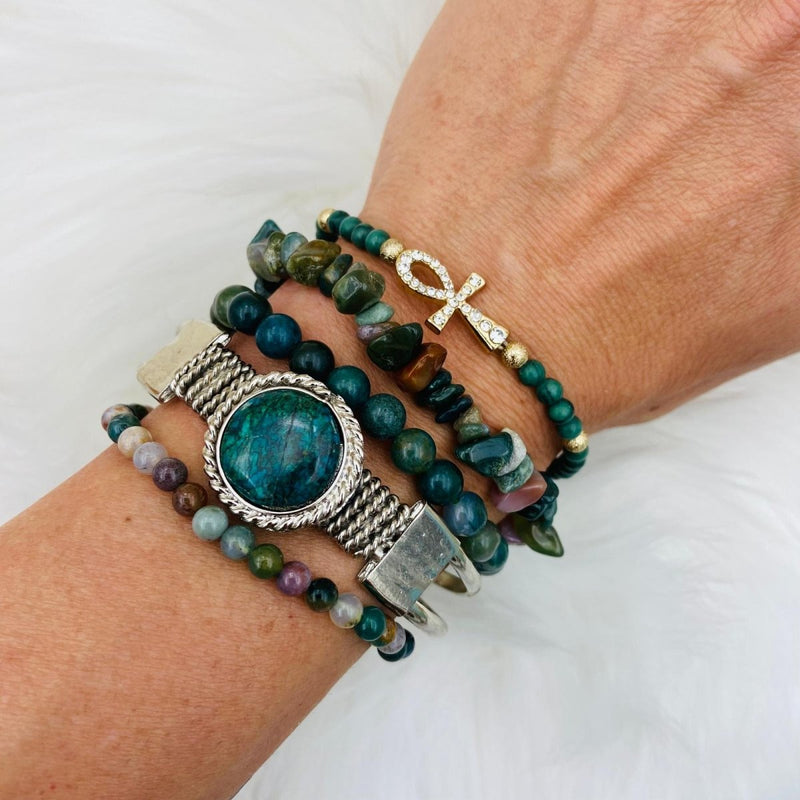 Ankh Bracelet Stack - East Meets West USA