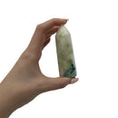 Azurite in Chlorite Point