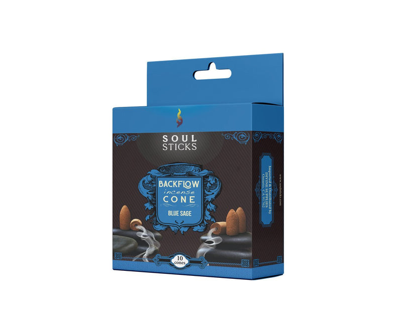 BACKFLOW Blue Sage Incense Cones