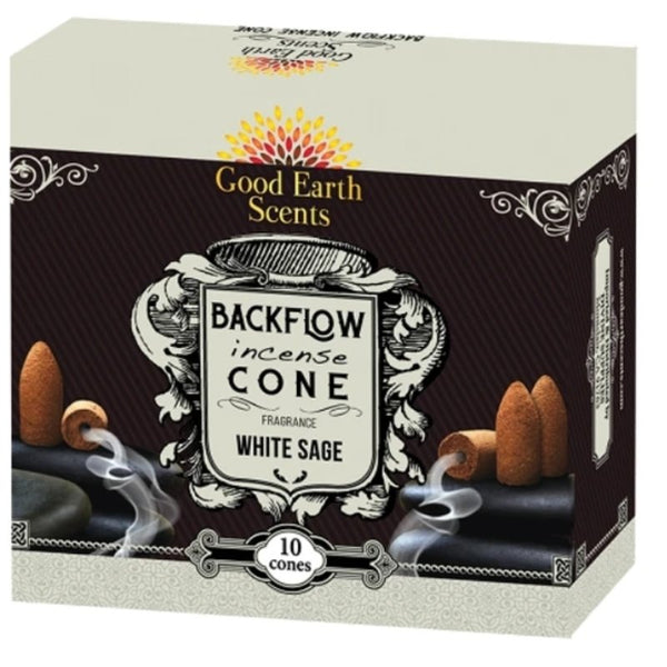 BACKFLOW White Sage Incense Cones