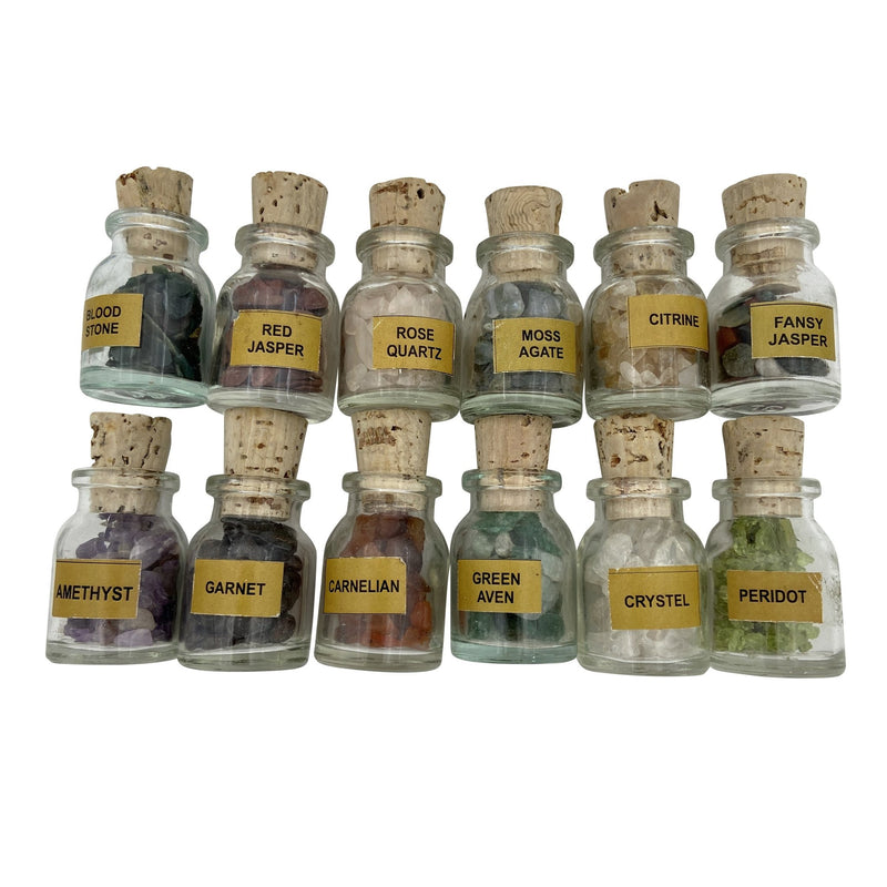 Beginner Healing Crystal Bottle Set