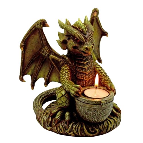 Big Dragon Tee Light/Incense Burner - East Meets West USA