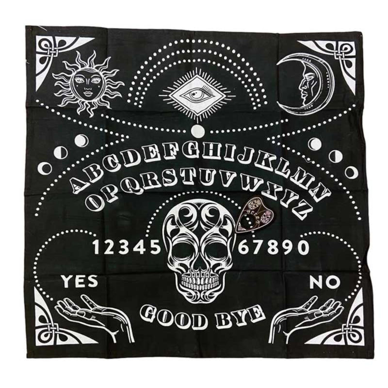 Black Cloth Ouija Mat