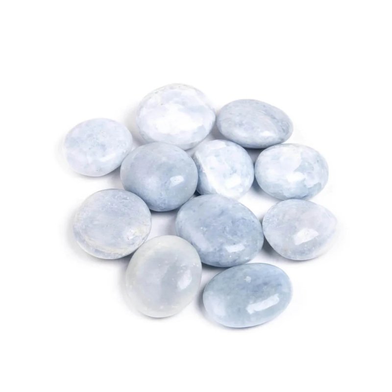 Blue Calcite Palm Stone